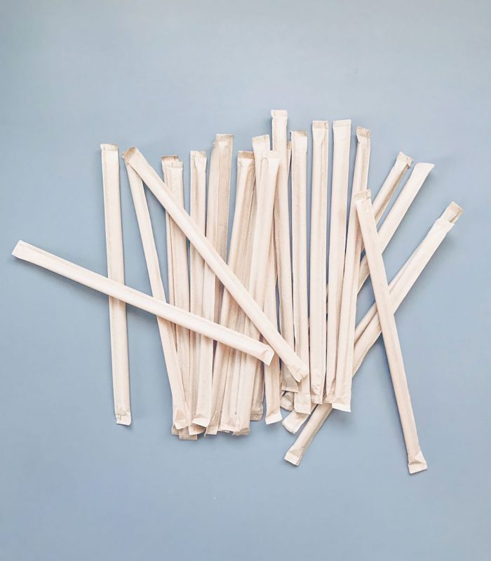 Sugarcane Fiber Straw (white)